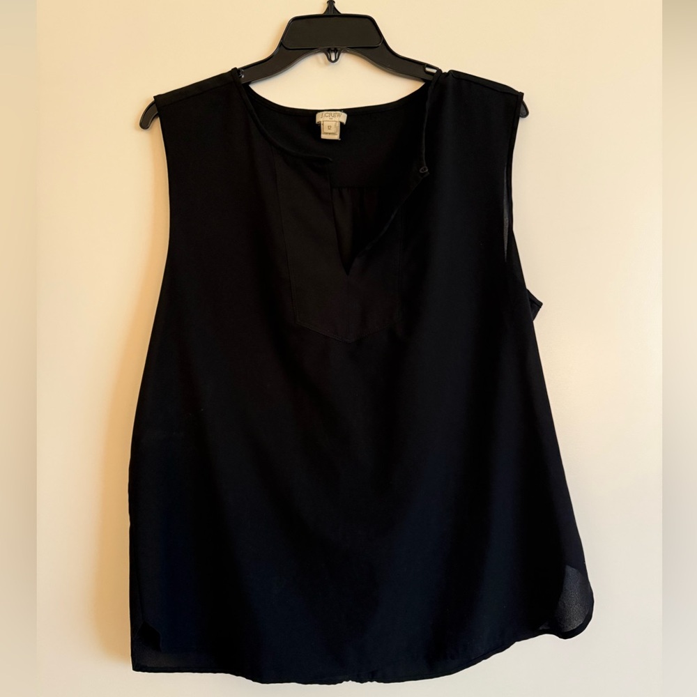 EUC J Crew sleeveless blouse